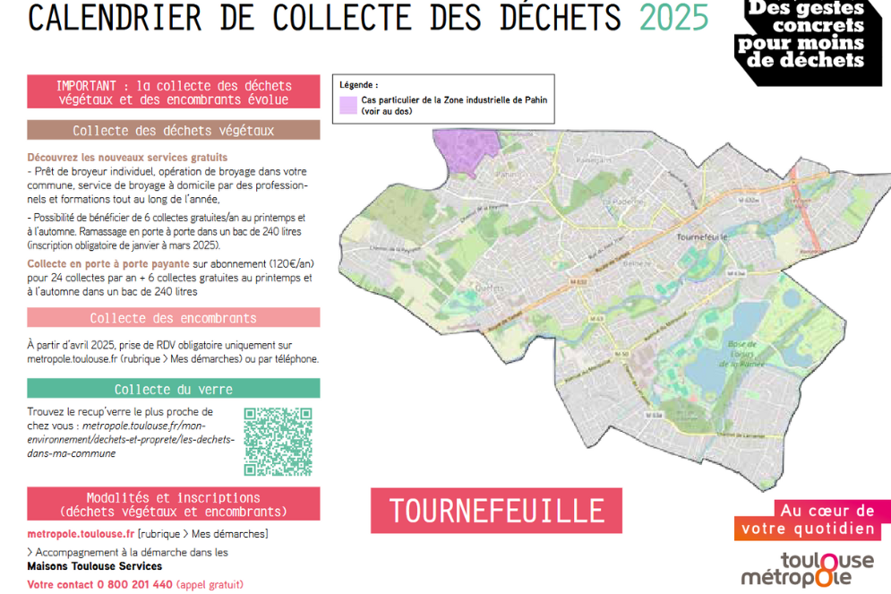 Le Calendrier De Collecte Des D Chets Est Disponible Ville De Tournefeuille